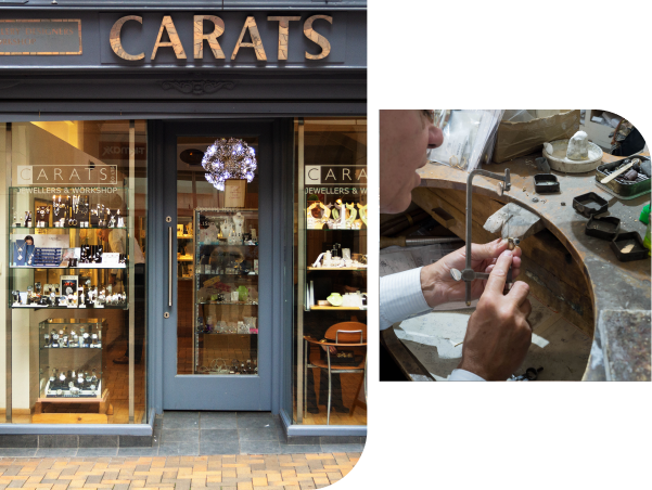Carats Jewellers shopfront in Ipswich